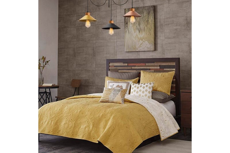 Taklampe Sudalwani Kobber / Svart / Gull - Kobber / Svart / Gull - Belysning - Innendørsbelysning & Lamper - Taklampe - Pendellamper & Hengelamper