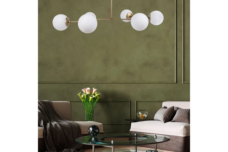 Taklampe Sudatoor Fibran Gul / Hvit - Gul / Hvit - Belysning - Innendørsbelysning & Lamper - Taklampe - Pendellamper & Hengelamper