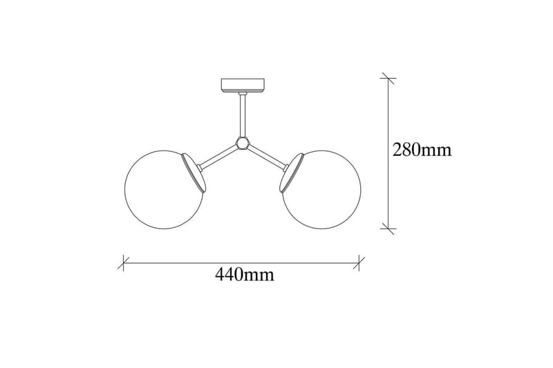 Taklampe Sudatoor Svart / Hvit - Svart / Hvit - Belysning - Innendørsbelysning & Lamper - Taklampe - Plafondlampe