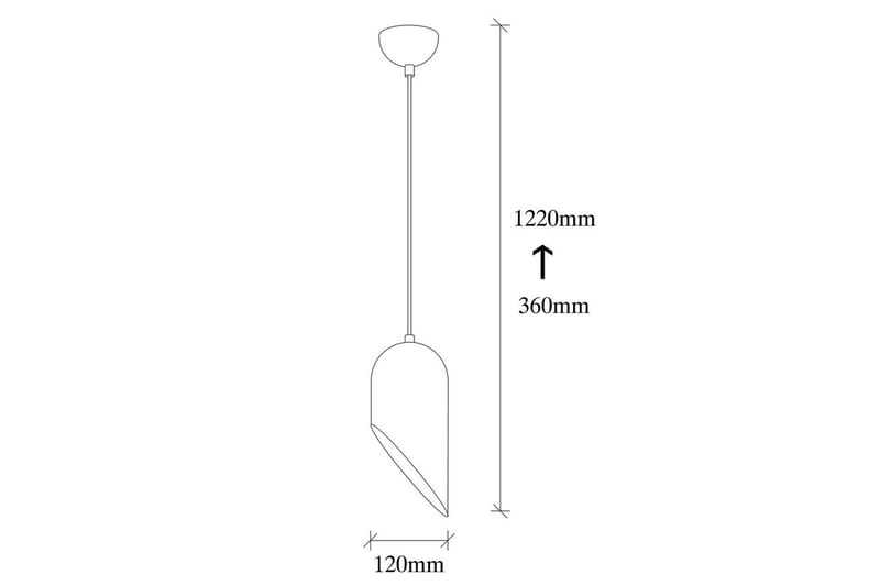 Taklampe Suenaga Svart / Gull - Gull/Svart - Belysning - Innendørsbelysning & Lamper - Taklampe - Pendellamper & Hengelamper
