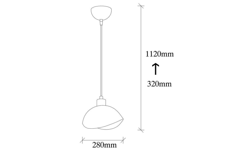 Taklampe Sugana Aesthetics Svart - Svart - Belysning - Innendørsbelysning & Lamper - Taklampe - Pendellamper & Hengelamper
