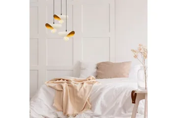 Taklampe Sugana Three Hvit / Gull - Gull/Hvit - Belysning - Innendørsbelysning & Lamper - Taklampe - Pendellamper & Hengelamper