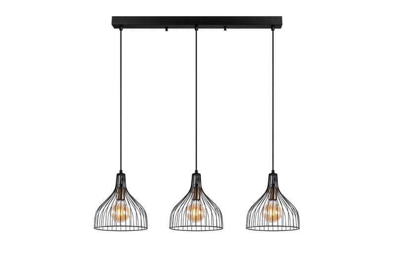 Taklampe Talnor Horizontal Three - Bronse/Svart - Belysning - Innendørsbelysning & Lamper - Taklampe - Pendellamper & Hengelamper