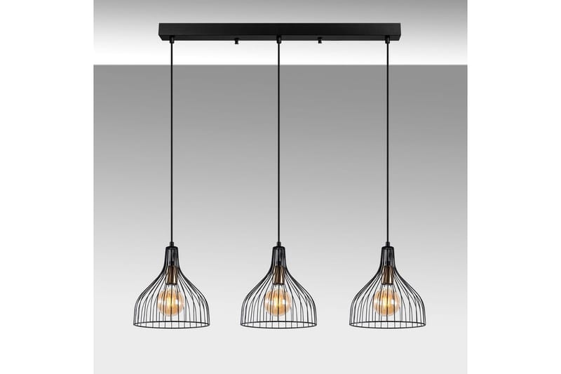 Taklampe Talnor Horizontal Three - Bronse/Svart - Belysning - Innendørsbelysning & Lamper - Taklampe - Pendellamper & Hengelamper