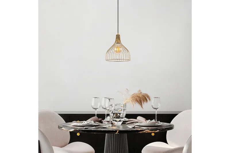 Taklampe Talnor Skinnende Gull - Skinnende Gull - Belysning - Innendørsbelysning & Lamper - Taklampe - Pendellamper & Hengelamper