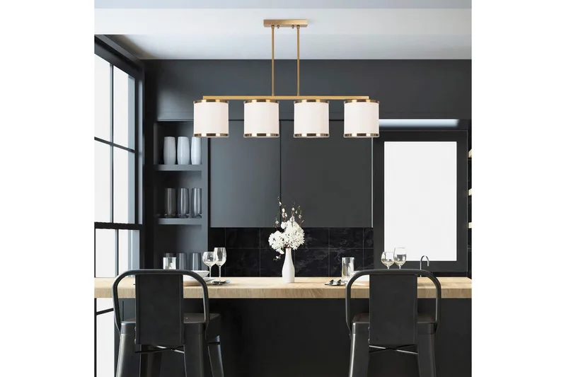 Taklampe Talra Vintage Horisontal - Gull - Belysning - Innendørsbelysning & Lamper - Taklampe - Pendellamper & Hengelamper