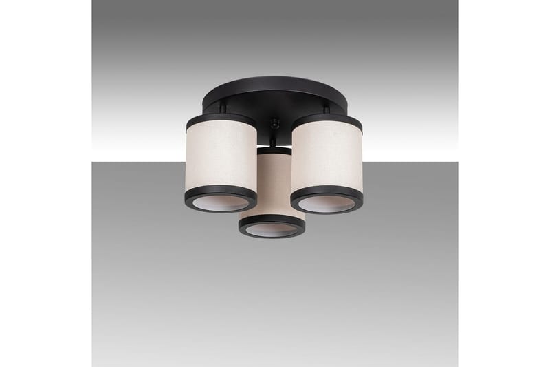 Taklampe Talrayo Svart / Hvit - Svart / Hvit - Belysning - Innendørsbelysning & Lamper - Taklampe - Plafondlampe