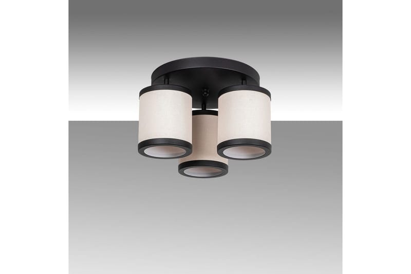Taklampe Talrayo Svart / Hvit - Svart / Hvit - Belysning - Innendørsbelysning & Lamper - Taklampe - Plafondlampe