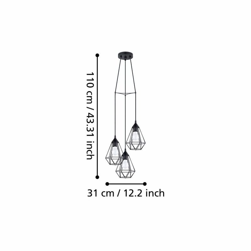 Taklampe Tarbes - 31 cm - Belysning - Innendørsbelysning & Lamper - Taklampe - Pendellamper & Hengelamper