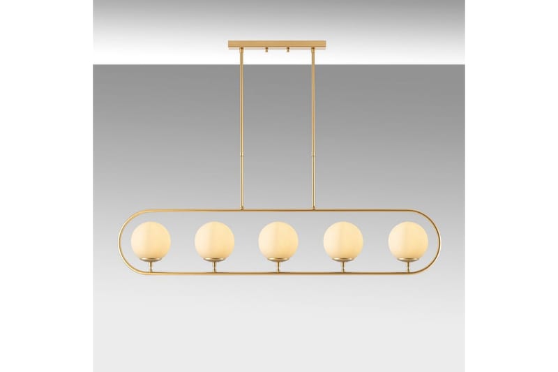 Taklampe Thalara Skinnende Gull Fem sokkel - Gull - Belysning - Innendørsbelysning & Lamper - Taklampe - Pendellamper & Hengelamper