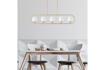 Taklampe Thalara Skinnende Gull Fem sokkel - Gull - Belysning - Innendørsbelysning & Lamper - Taklampe - Pendellamper & Hengelamper