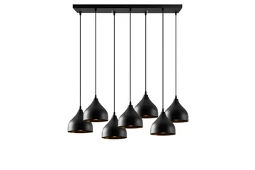 Taklampe Thela Seven Svart - Svart - Belysning - Innendørsbelysning & Lamper - Taklampe - Pendellamper & Hengelamper