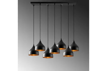 Taklampe Thela Seven Svart - Svart - Belysning - Innendørsbelysning & Lamper - Taklampe - Pendellamper & Hengelamper