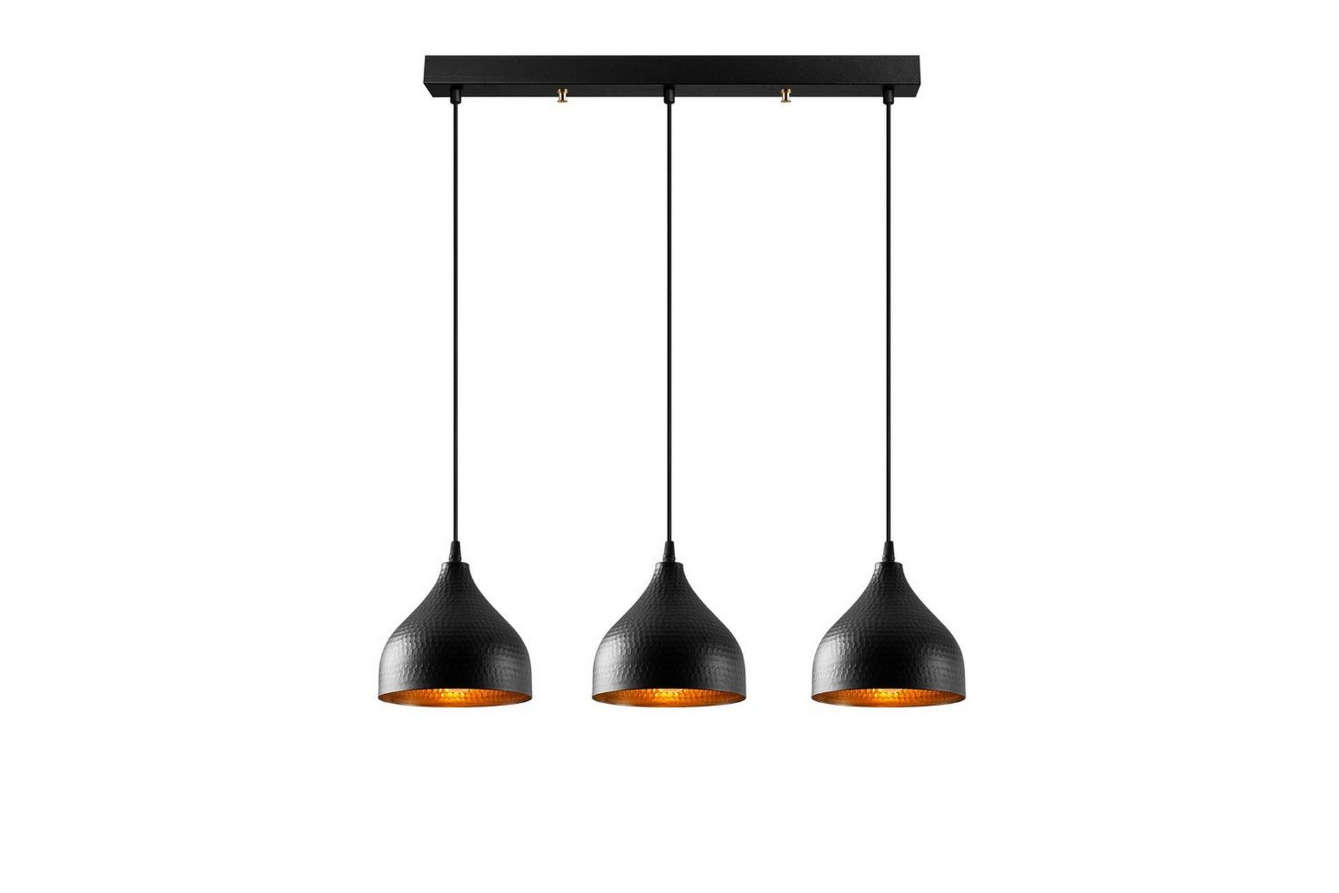 Taklampe Thela Triple Svart - Svart