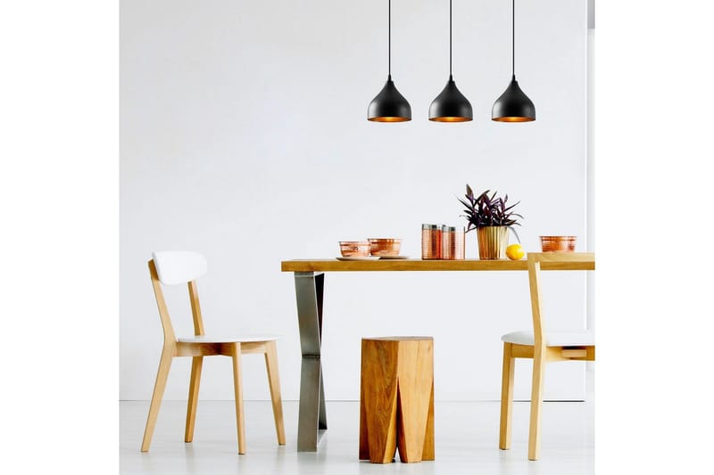 Taklampe Thela Triple Svart - Svart - Belysning - Innendørsbelysning & Lamper - Taklampe - Pendellamper & Hengelamper