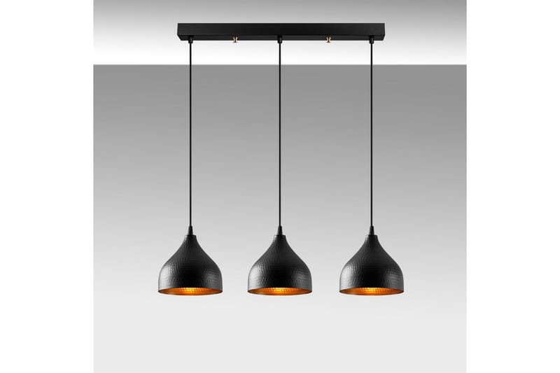Taklampe Thela Triple Svart - Svart - Belysning - Innendørsbelysning & Lamper - Taklampe - Pendellamper & Hengelamper