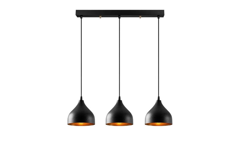 Taklampe Thela Triple Svart - Svart - Belysning - Innendørsbelysning & Lamper - Taklampe - Pendellamper & Hengelamper