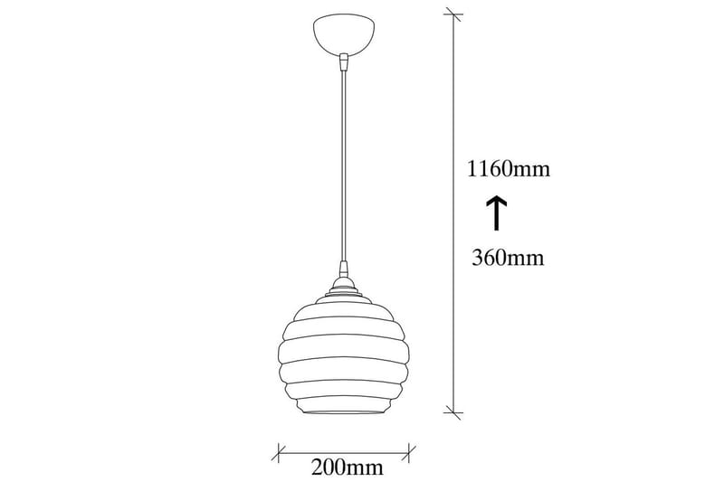 Taklampe Torinville Gull / Svart - Gull/Svart - Belysning - Innendørsbelysning & Lamper - Taklampe - Pendellamper & Hengelamper