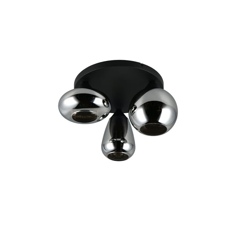 Taklampe TRIO Lumina - 3 lamper, Krommet - Belysning - Innendørsbelysning & Lamper - Taklampe - Krystallkrone & takkrone