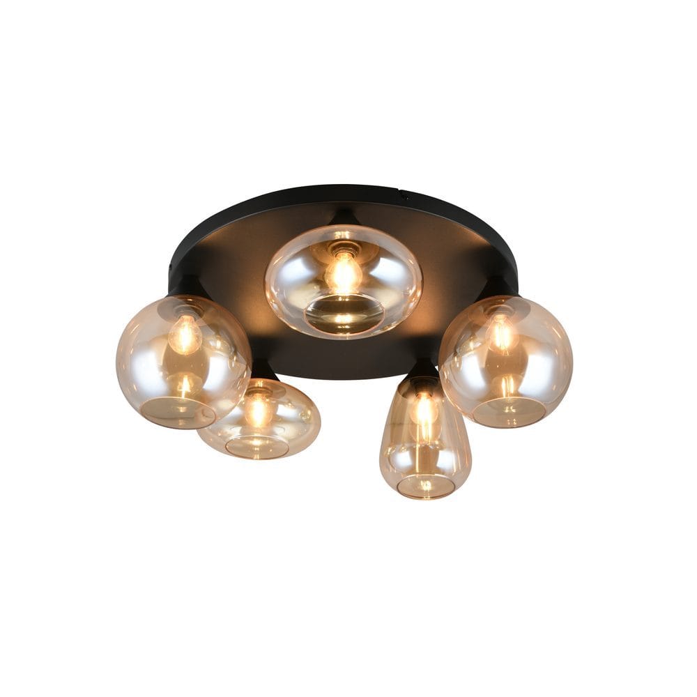 Taklampe TRIO Lumina - 5 lamper, Rav