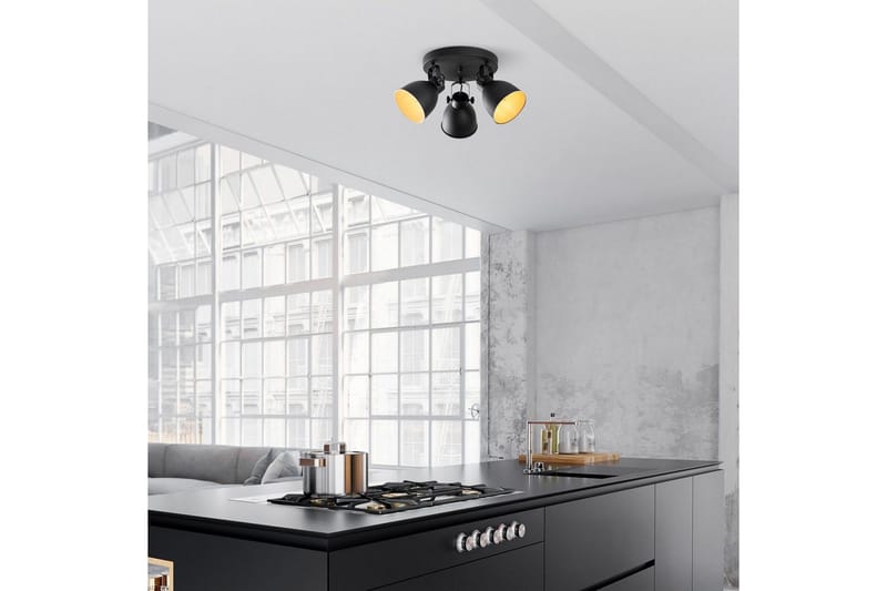 Taklampe Tyka Svart - Svart - Belysning - Innendørsbelysning & Lamper - Taklampe - Plafondlampe