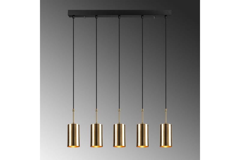 Taklampe Tyrel Gull / Svart Fem Sokkel - Fem Sokkel - Belysning - Innendørsbelysning & Lamper - Taklampe - Pendellamper & Hengelamper