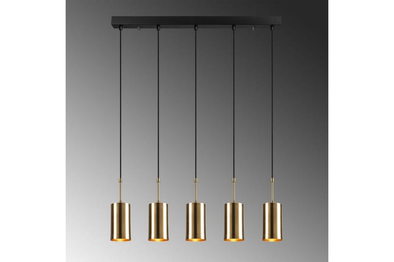 Taklampe Tyrel Gull / Svart Fem Sokkel - Fem Sokkel - Belysning - Innendørsbelysning & Lamper - Taklampe - Pendellamper & Hengelamper
