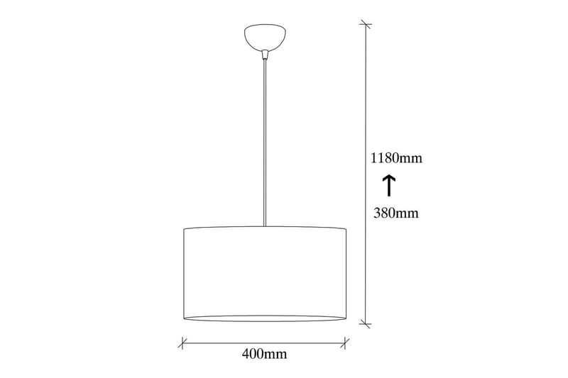 Taklampe Umber Hvit - 40 x 40 cm - Belysning - Innendørsbelysning & Lamper - Taklampe - Pendellamper & Hengelamper