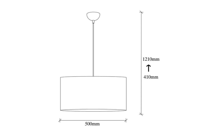 Taklampe Umber Hvit - 50 x 50 cm - Belysning - Innendørsbelysning & Lamper - Taklampe - Pendellamper & Hengelamper