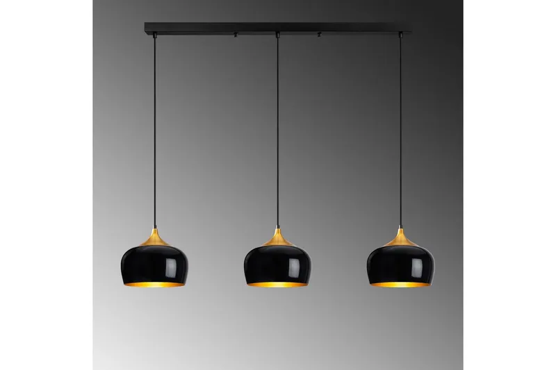 Taklampe Valen Svart - Svart - Belysning - Innendørsbelysning & Lamper - Taklampe - Pendellamper & Hengelamper