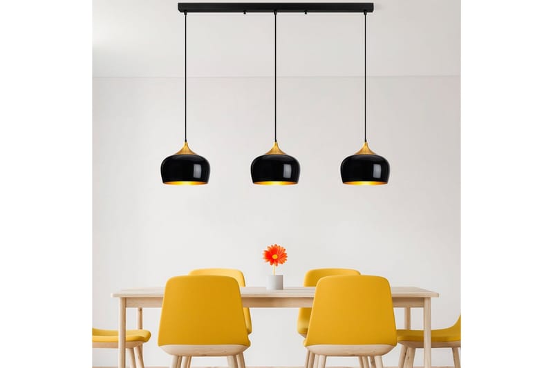 Taklampe Valen Svart - Svart - Belysning - Innendørsbelysning & Lamper - Taklampe - Pendellamper & Hengelamper