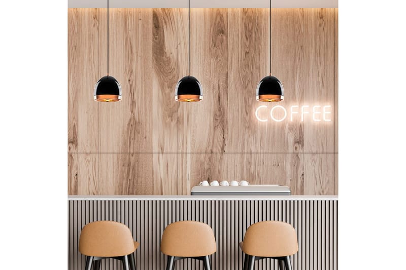 Taklampe Venor Svart / Gull - Svart / Gull - Belysning - Innendørsbelysning & Lamper - Taklampe - Pendellamper & Hengelamper