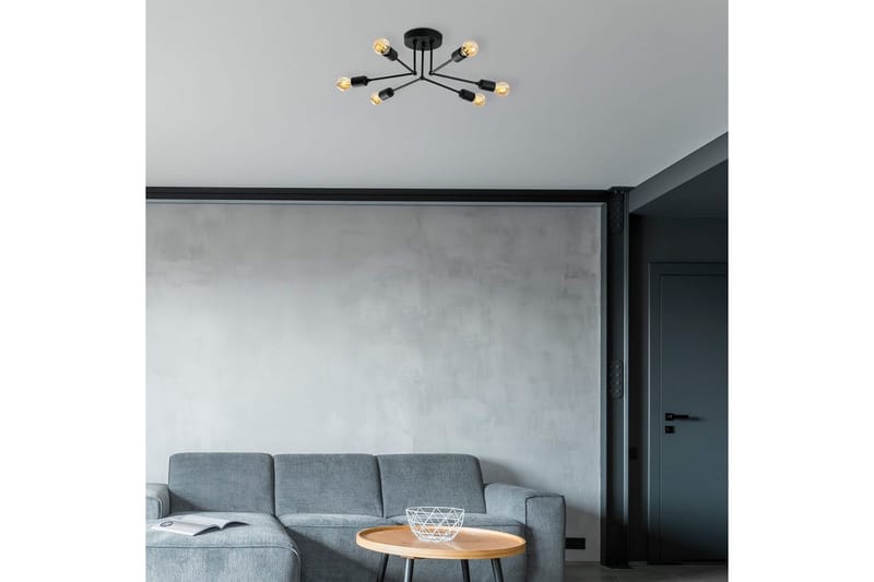 Taklampe Vilsa Svart - Svart - Belysning - Innendørsbelysning & Lamper - Taklampe - Plafondlampe