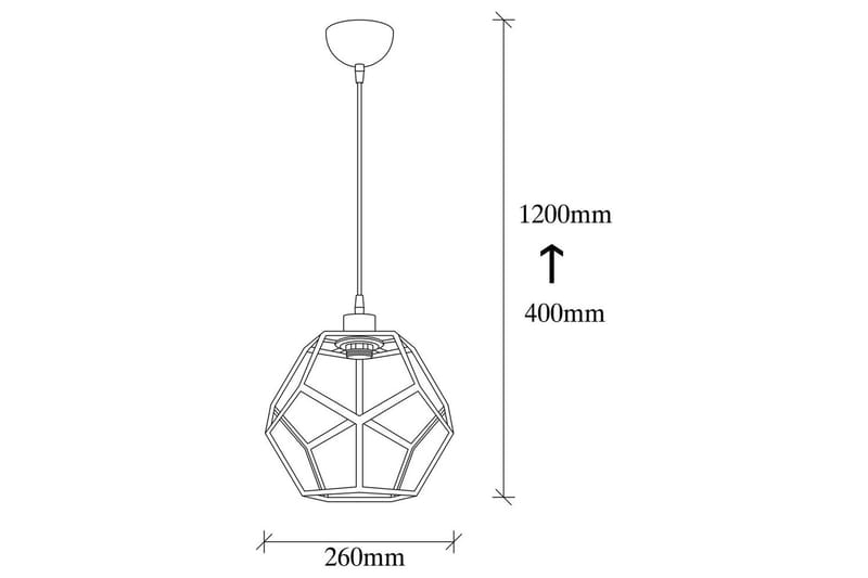 Taklampe Voren svart / bronse - Bronse/Svart - Belysning - Innendørsbelysning & Lamper - Taklampe - Pendellamper & Hengelamper