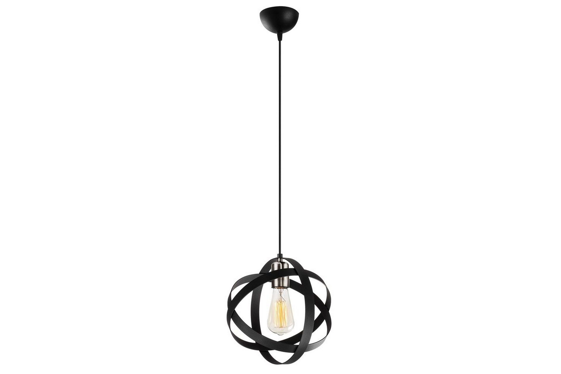 Taklampe Voroa Svart / Nikkel - Svart / Nikkel