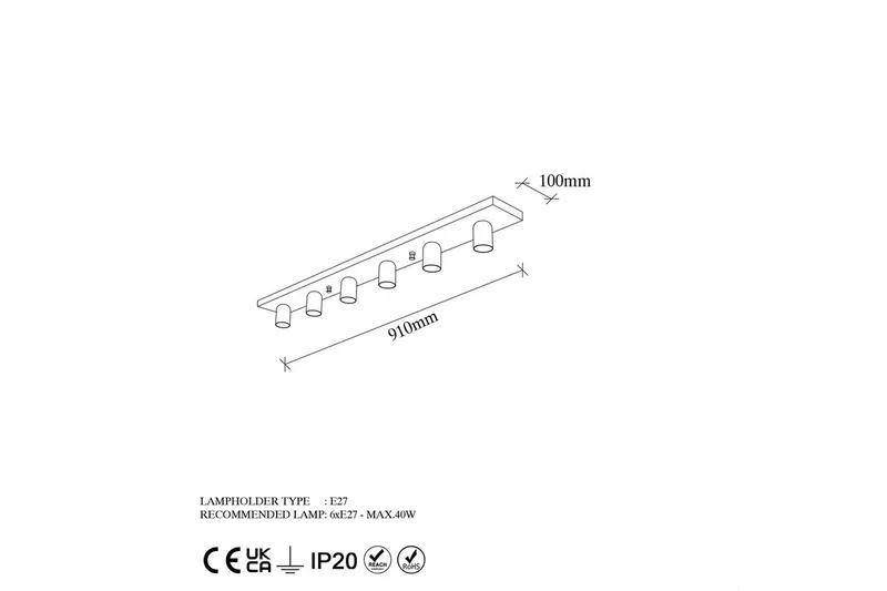 Taklampe Wostra Stor Svart / Hvit - Svart / Hvit - Belysning - Innendørsbelysning & Lamper - Taklampe - Pendellamper & Hengelamper