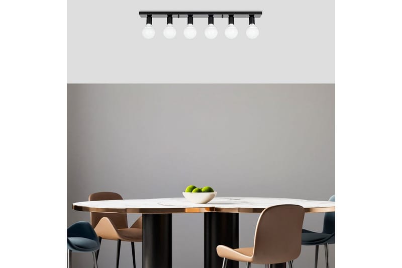 Taklampe Wostra Stor Svart / Hvit - Svart / Hvit - Belysning - Innendørsbelysning & Lamper - Taklampe - Pendellamper & Hengelamper