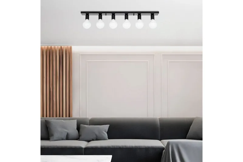 Taklampe Wostra Stor Svart / Hvit - Svart / Hvit - Belysning - Innendørsbelysning & Lamper - Taklampe - Pendellamper & Hengelamper