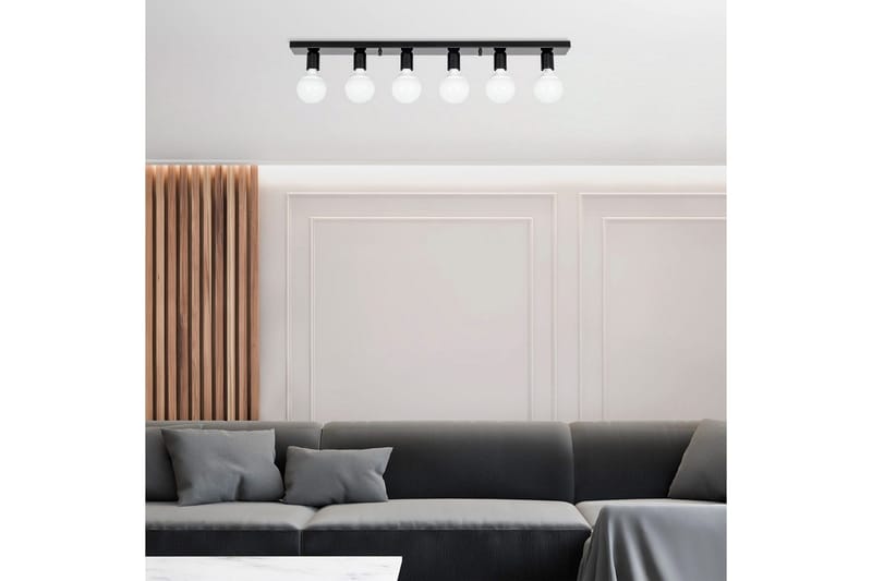 Taklampe Wostra Stor Svart / Hvit - Svart / Hvit - Belysning - Innendørsbelysning & Lamper - Taklampe - Pendellamper & Hengelamper