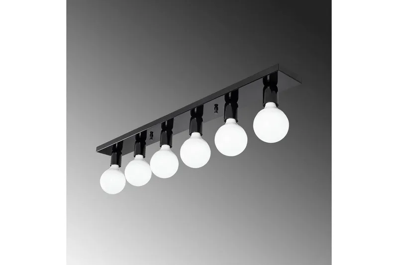 Taklampe Wostra Stor Svart / Hvit - Svart / Hvit - Belysning - Innendørsbelysning & Lamper - Taklampe - Pendellamper & Hengelamper