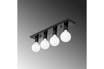 Taklampe Wostra Svart / Hvit - Svart / Hvit - Belysning - Innendørsbelysning & Lamper - Taklampe - Plafondlampe