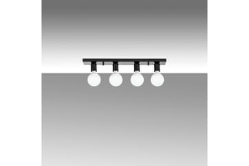 Taklampe Wostra Svart / Hvit - Svart / Hvit - Belysning - Innendørsbelysning & Lamper - Taklampe - Plafondlampe