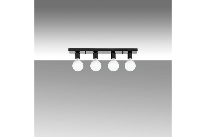 Taklampe Wostra Svart / Hvit - Svart / Hvit - Belysning - Innendørsbelysning & Lamper - Taklampe - Plafondlampe