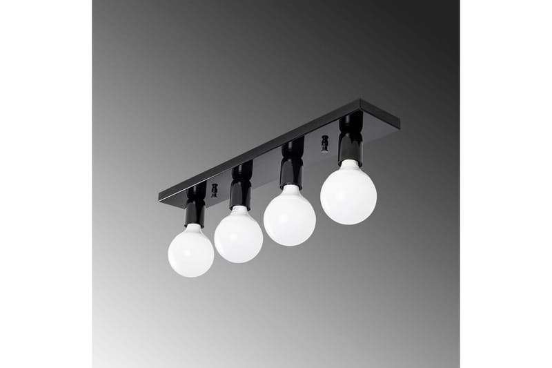 Taklampe Wostra Svart / Hvit - Svart / Hvit - Belysning - Innendørsbelysning & Lamper - Taklampe - Plafondlampe