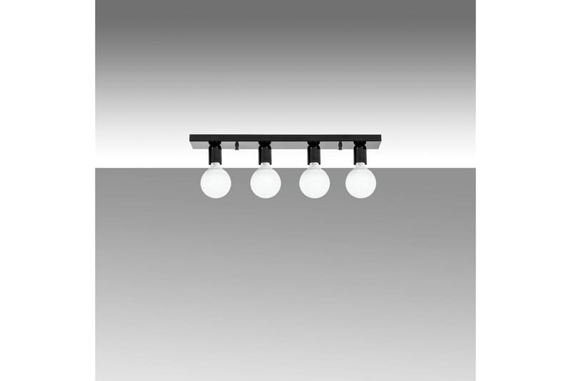 Taklampe Wostra Svart / Hvit - Svart / Hvit - Belysning - Innendørsbelysning & Lamper - Taklampe - Plafondlampe