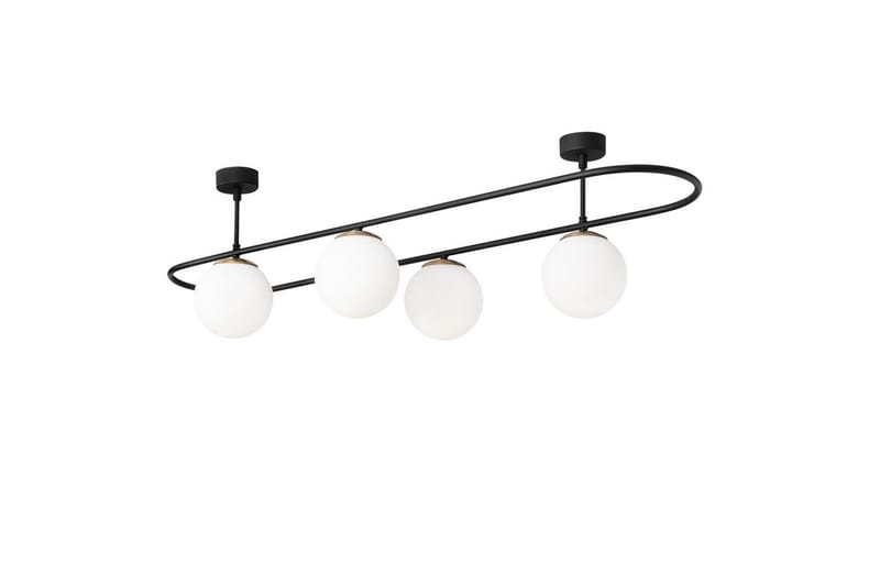 Taklampe Wynel Black / White Fire sokkel - Fire sokkel - Belysning - Innendørsbelysning & Lamper - Taklampe - Pendellamper & Hengelamper