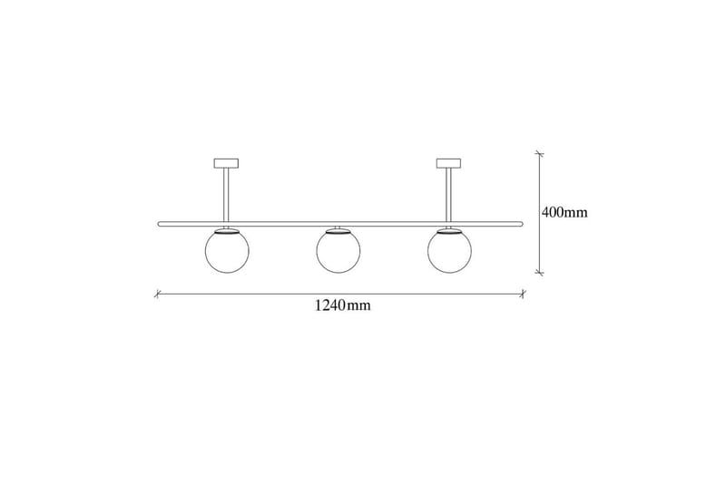 Taklampe Wynel Black / White Fire sokkel - Fire sokkel - Belysning - Innendørsbelysning & Lamper - Taklampe - Pendellamper & Hengelamper