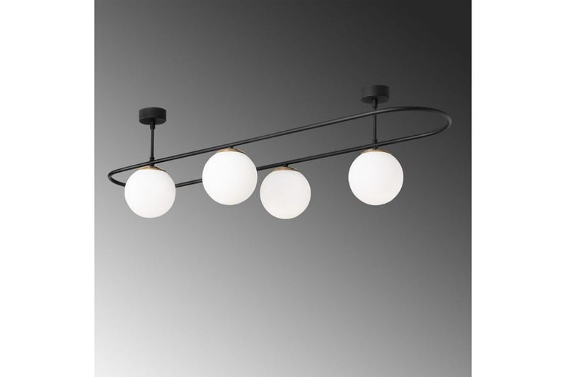 Taklampe Wynel Black / White Fire sokkel - Fire sokkel - Belysning - Innendørsbelysning & Lamper - Taklampe - Pendellamper & Hengelamper