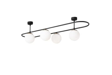 Taklampe Wynel Black / White Fire sokkel - Fire sokkel - Belysning - Innendørsbelysning & Lamper - Taklampe - Pendellamper & Hengelamper