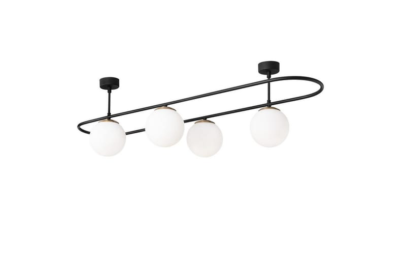 Taklampe Wynel Black / White Fire sokkel, Fire sokkel